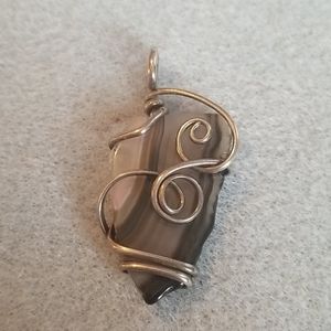 Handmade stone pendant